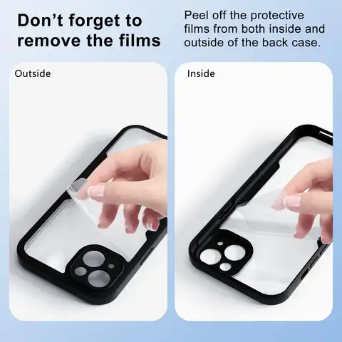 S2366f3f1e209453ab9abb332161a6a26z_480x480q75 360 Degree Phone Case For Realme C21Y C25Y C33 C30 C25S 8 8i 9 Pro Plus 9i 6 7 Full Body Transparent Cover with Protector (New) - Image 1