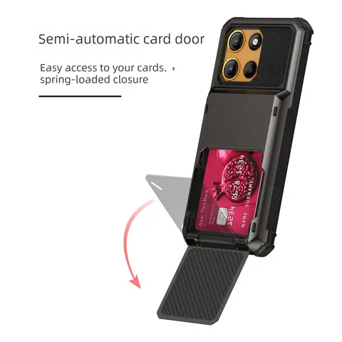 S23f0c06620ea499794fdcbd7eb882613W_480x480q75 Enhanced Anti-Drop Case LG Stylo 6 5 4 K40 K51 Wallet Hidden Flip Slot Protect Shockproof Card Cover (New) - Image 1