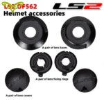 Original Helmet Lens Accessories LS2 OF562 LS2 AIRFLOW Lens Base/lens Cover/fixing Ring 2PC Genuine Lens Accessories (New)