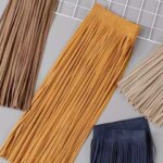1PC 66x80cm Long Faux Leather Tassel Fringes Sewing Clothes Bag Decor Lace Trim Ribbon for Jacket Skirt DIY Crafts Accessories (New)