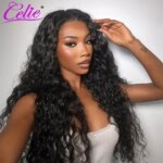 Celie 13x6 Water Wave HD Lace Frontal Wig 6x5 HD Lace Closure Wig 180 250 Density Ready To Go Lace Wigs For Women Human Hair (New)