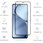 6-in-1 OPPO Realme C63 Glass Realme C63 C 63 Tempered Glass Full Cover Glue Screen Protector Realme C63 Lens Glass (New)