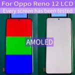Original AMOLED Oppo Reno 12 CPH2625 LCD Display Touch Screen With Frame Digitizer Assembly (New)