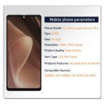 64 OLED Sharp Aquos Sense7 Plus A208SH LCD Display Touch Screen Assembly Digitizer Sharp Aquos Sense 7Plus Replacement (New)