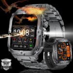 New GPS Track Smart Watch Men Compass 430mAh Large Battery Sports Watches 1.96 "AMOLED HD Screen Bluetooth Call Smartwatch Men (New)