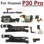 Microphone SIM Board Huawei P30 Pro Loudspeaker Ringer Buzzer Fingerprint Sensor On/Off Volume Charging Port Flex Cable Bangladesh (New)