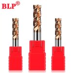 HRC55 4-Flute Cnc Alloy Coating Tungsten Steel Carbide Milling Cutter CNC Machine Machining Flat Endmill Cutter Tools 1.0-20.0mm (New)
