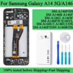 SM-A146B A146P A146U A146W Premium Lcd Samsung Galaxy A14 5G Display Touch Screen Digitizer Panel Assembly Samsung A146 (New)