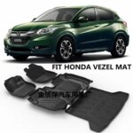 Use for Honda Vezel HRV car carpet Honda Vezel car floor mat Vezel trunk mat Full Set Trim to Fit For Vezel waterproof floor mat (New)