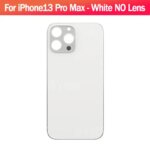 Back Glass IPhone13 Pro Max Back Cover Glass Fast Replacement Housing Battery Cover Big Hole Rear Glass NO Lens (New)