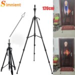 Metal Wig Head Stand Adjustable Tripod Mannequin Head Stand Cosmetology Hairdressing Training Head Holder For Canvas Block Heads (New)