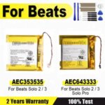 BackShell AEC353535 Headset Battery AEC643333 Beats Solo 2.0 3.0 Studio 2 3 Pro Solo2 3 Brand BackShell Battery Wireless + tools Bangladesh (New)