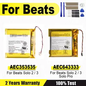 S277308677beb4ae5a810de27168ecfcag_300x300q75 BackShell AEC353535 Headset Battery AEC643333 Beats Solo 2.0 3.0 Studio 2 3 Pro Solo2 3 Brand BackShell Battery Wireless + tools Bangladesh (New) - Image 1