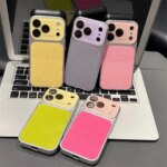 Luxury Lichee Pattern Leather Phone Case For iPhone 17 16 15 14 13 12 Pro Max Hard PC Camera Window Back Cover (New)