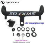 T1000 Road Bicycle Carbon Handlebar SYNCROS Integrated Internal line Cockpi 28.6mm 31.8mmm road bike frame fork use carbon stem (New)