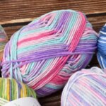 100g milk cotton yarn hand woven No.2 thread multi-color knitting handmade knitting scarf hat knitting thread Doll yarn (New)