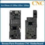 CNC CUT Motherboard IPhone15 Pro Max US EU Logic Board Polishing CPU AP RF Board IPhone15Plus Switching CPU Baseband Cutting Bangladesh (New)
