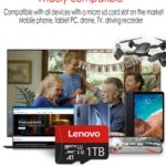 Lenovo High Speed Memory Card 1TB Cartao De Memoria 512GB Micro SD Card 256GB Class 10 TF Flash Card For Phone Tablet UAV NEW (New)
