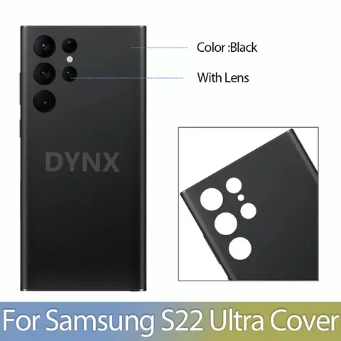 S2877696786654ab5a0f8b6641d65af18B_480x480q75 Samsung Galaxy S22 Ultra Back Cover Battery Back Cover Glass Panel Rear Door Housing Case Camera Lens Replace S22U (New) - Image 1