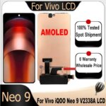 AMOLED Vivo iQOO Neo9 LCD V2338A Display Screen Touch Digitizer Screen Vivo iQOO Neo9 Screen Replacement (New)