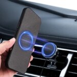 Luxury Carbon Fiber Texture Magnetic Case for Motorola Moto G06 G06 Power Wireless Charging Alloy Lens Protection PC Phone Cover (New)
