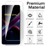 1-5Pcs HD Screen Protector Poco X7 Pro X6 X5 M7 F7 4K Tempered Glass Poco M6 M5 F6 F5 F3 X3 NFC Anti-Scratch Protective Film (New)