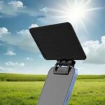 Phone Sun Shade Foldable Phone Anti-UV Shade Cellphone UV Protection Cover Folding Smartphone Sunshade Phone Sun Visor with Clip (New)