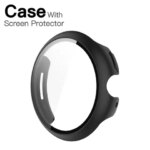 Case+Glass for Google Pixel Watch 3 45mm 41mm PC All-around Bumper Anti-scratch Protective Cover + Screen Protector Accessories (New)