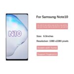Spurs Amoled Samsung pantalla note10 LCD Display Touch Screen With Frame N970F N970F DS Digitizer Assembly Replacement Parts (New)