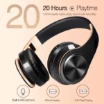 Men Gift Gold Wireless Headphones Bluetooth Earphone Stereo Headset Game with Build-in MIC with Universal for Android and iOS (New)