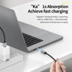 15m PD100w Fast Charger Magnetic Usb C To Type C Cable Magnetic Data Charging Wire iPhone 15 Xiaomi MacBook Samsung LG (New)