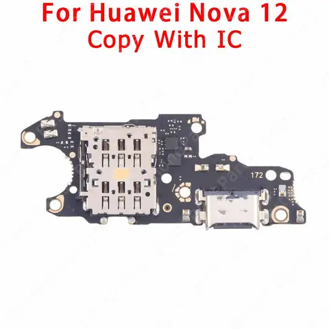 S2a0204fa12f842beb077572273d54bb0u_480x480q75 For Huawei Nova 9 10 12 Pro Nova9 Nova10 SE Nova11 Nova12 New USB Charging Port Dock Board Connector Flex Cable With MIC (New) - Image 1