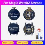 For HuaWei Honor Magic Watch 2 LCD Touch Screen OLED Display Digitizer Assembly For Honor Watch2 Display 46mm With frame (New)