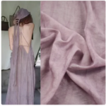 Grey Purple Smudge Print Sky Silk Cotton Fabric Spring Summer Dress Shirt Pants Gallus Sewing Tissue Soft T2313 (New)