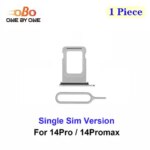 Single SIM Card Tray Holder Slot iPhone 14 Pro max Promax Single Sim Version Card Tray Holder Black Silver Gold Purple (1PC) (New)