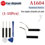 1~10 Replacement Battery A1604 Airpods 2nd A1604 A1602 A1523 A1722 A2032 A2031 Earphone Bluetooth + Free Tools Bangladesh (New)