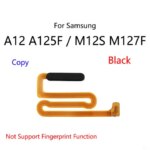 Home Button Fingerprint Touch ID Power Button Switch Mute Side Key On  Off Flex Cable Samsung Galaxy A12 A125F M12S M127F (New)