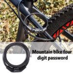 Bicycle Lock with 4-Digit Password Anti-Theft Lock Bicycle Safety Accessories Steel Cable Bicycle Lock (New)