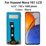 New 652 Huawei Nova Y61 LCD EVE-LX9 LX9N Display Frame Touch Panel Digitizer Huawei Nova Y61 Screen EVE-LX3 LCD (New)