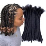 Dreadlock Extensions Human Hair 0.2 0.4 0.6 0.8cm Thickness Full Handmade Loc Extensions for Men Women Can be Bleached 4-18 Inch (New)