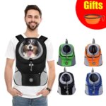 Hands-Free Dog Motorcycle Carrier Backpack Comfortable Pet Shoulder Bag for Bike Riding & Outdoor Hiking Secure Travel Camping (New)