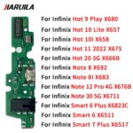10Pcs USB Charger Charging Dock Port Connector Flex Cable Infinix