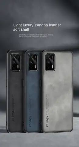 S2c43e0ea79e74eeb97c8e3df9556a0da2_480x480q75 Realme GT RealmeGT RMX2202 Case PU Leather Skin Shockproof Hard Back Cover Matte Phone Case for Realme GT RealmeGT 5G RMX2202 (New) - Image 1