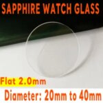 2mm Flat Sapphire Watch Glass 20mm to 40mm Round Replacement Mechanical Watch Crystal Lens Mineral Glasses Watch Repair Tools Bangladesh (New)