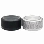 1PCS Aluminum Alloy Light Ring Transparent Knob 30X15mm Audio Amplifier Household Instrument 6mm Potentiometer Universal (New)