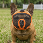 Durable Breathable Short Snout Muzzle Soft Secure Dog Mouth Guard Adjustable Lightweight Flat Face Muzzle Bark Control (New)