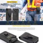 Ulefone Armor 24 Holster Multi-Purpose Phone Pouch Waist Bag Mobile Phone Case with Card Holder (New)