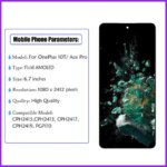 67 AMOLED OnePlus 10T LCD 1+10T CPH2415 CPH2413 CPH2417 Display Touch Screen Digitizer Assembly OnePlus Ace Pro PGP110 (New)