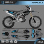 DSMTECH Team Graphics Background Decal Sticker Kits For Yamaha WR250F WRF250 2015 2016 2017- 2019 WR450F WRF450 2016-18 007 (New)