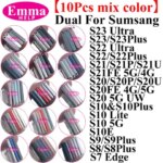 10Pcs Sim Card Tray Samsung S21 S22 Plus S23+ S24 Ultra S20 FE S10 Chip Slot Holder Adapter Socket Micro Nano Socket Part (New)